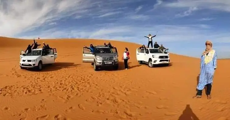 Giro Erg Chebbi 4x4 a Merzouga – Sosta in gruppo nel deserto